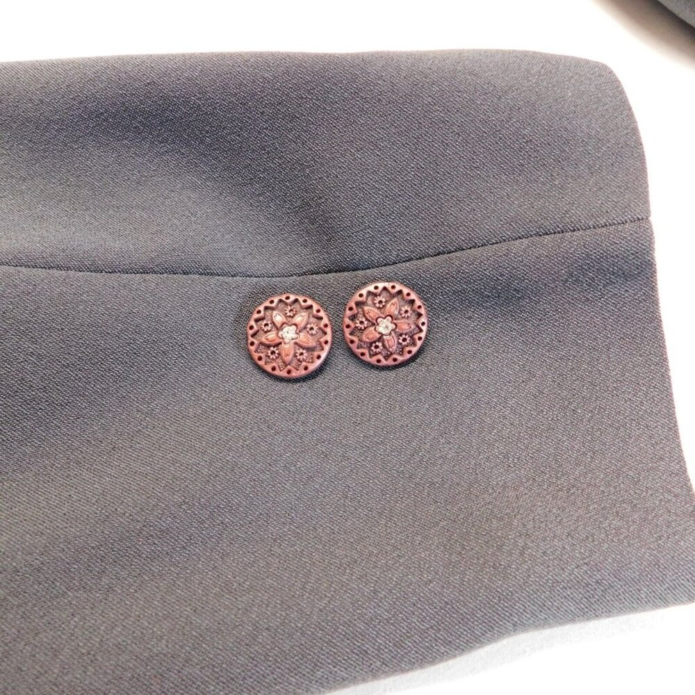 Korean Brand Sunshine 99 Women Blazer Jacket Pants Charcoal Gray NO SIZE TAGS - Picture 11 of 15